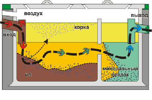 Le principe de la fosse septique anaérobie